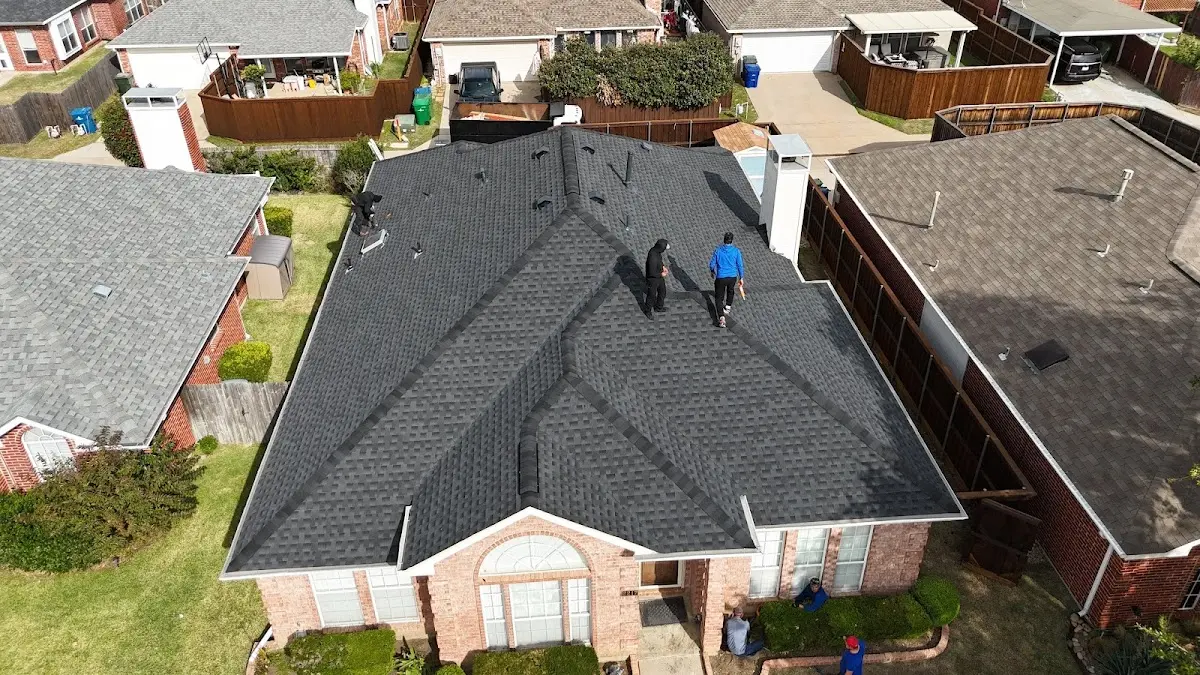 Slate & Tile Roof Repair work in progress on a Temple Terrace property